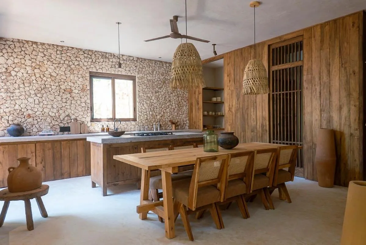 Woody, Boho Home 3Br, Gated Community, Rooftop Tulum Holiday home